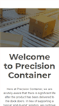 Mobile Screenshot of precisioncontainer.com