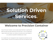 Tablet Screenshot of precisioncontainer.com